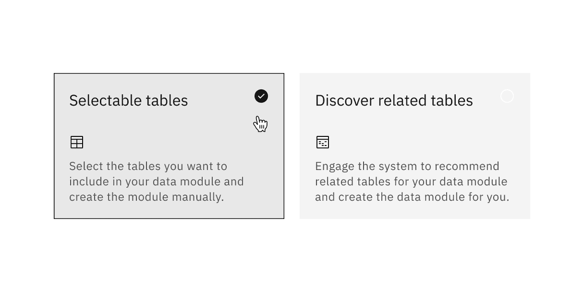 Single-select tile with feature flag disabled