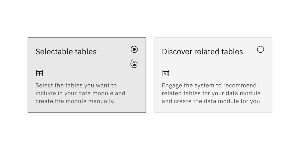 Single-select tile with feature flag enabled